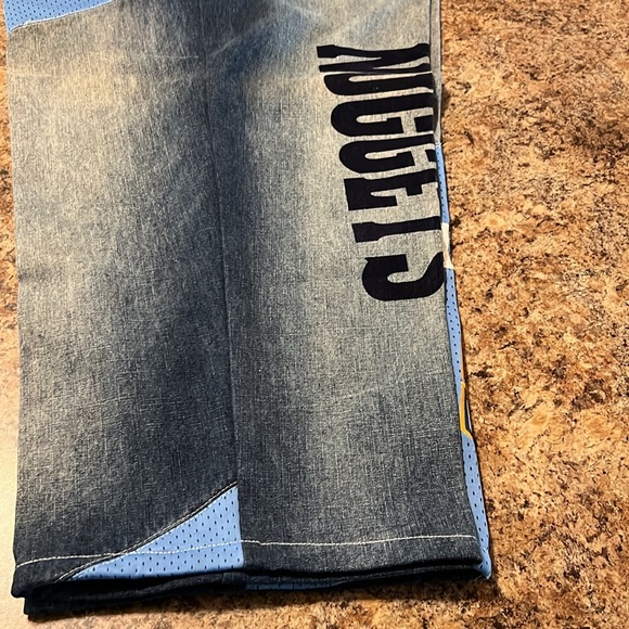 NBA customize Blue Relaxed Fit Jeans with Distressed Details size 50 32 length - Picture 2 of 7